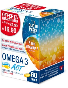 Omega 3 Act 1 Grammo Integratore 60 Perle